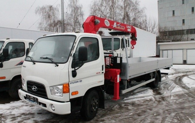 Hyundai HD 78 бортовой с КМУ