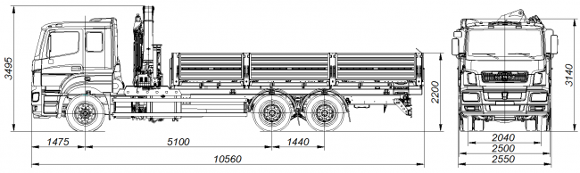 КАМАЗ 659000-0000335-01 и КМУ PALFINGER INMAN IM150N