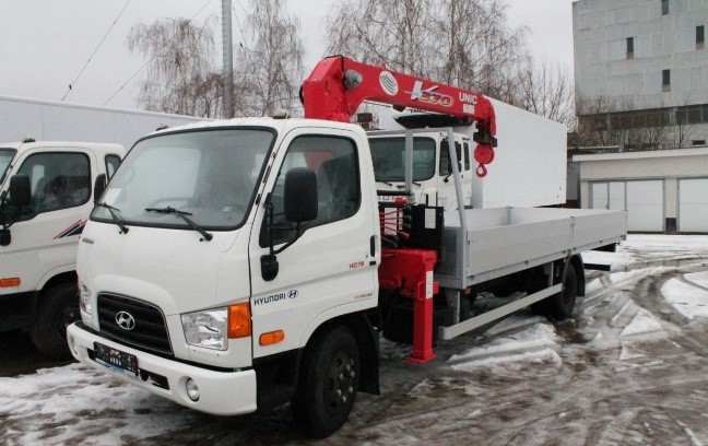 Hyundai HD 78 бортовой с КМУ